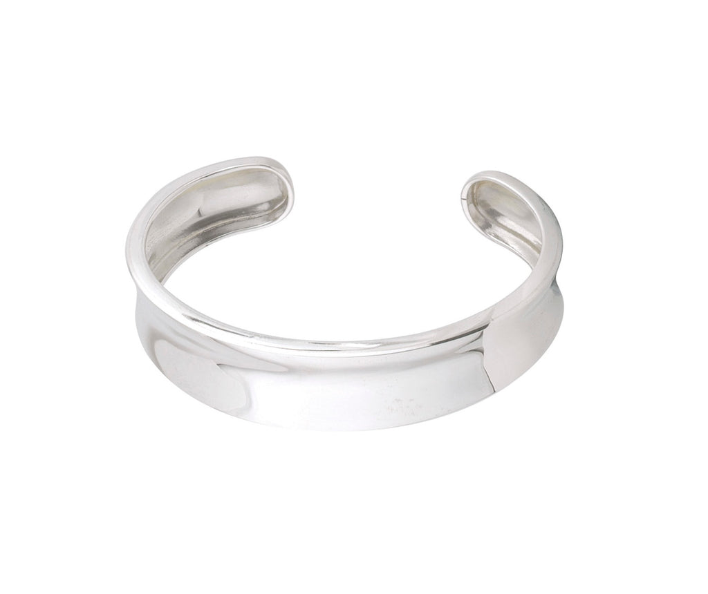 Plain Curved Torque Bangle - Aspire Jewellery