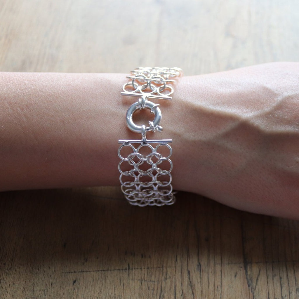 Chain Mail Design Bracelet - Aspire Jewellery