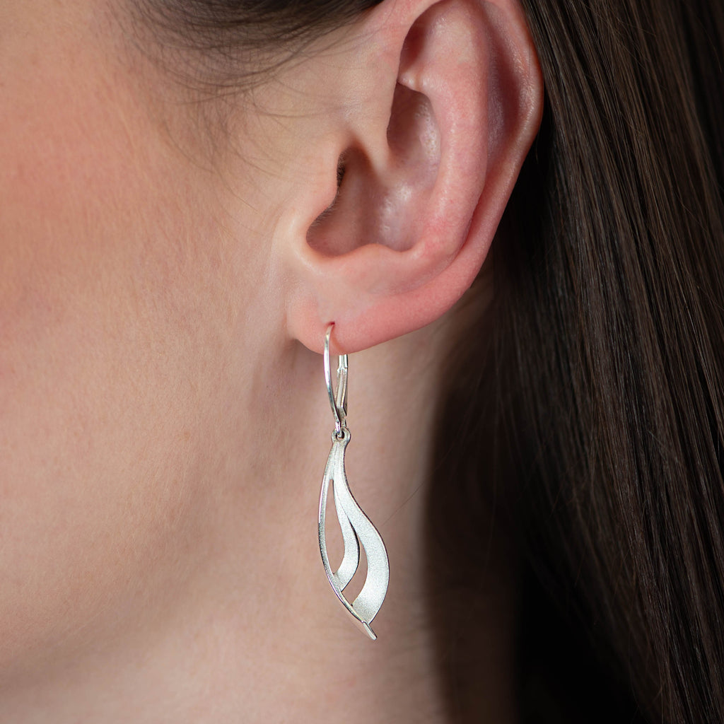 Curved Pendulum Earrings - Aspire Jewellery