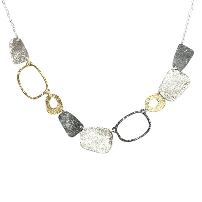 Multi Quadrilateral Statement Necklace - Aspire Jewellery