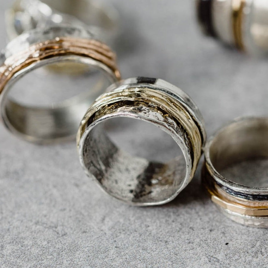 Organic Spinner Ring - Aspire Jewellery