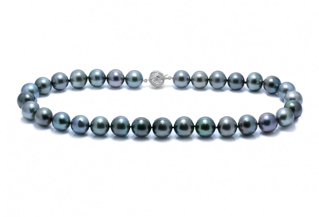 Natural Black Colour Pearl Necklace - Aspire Jewellery